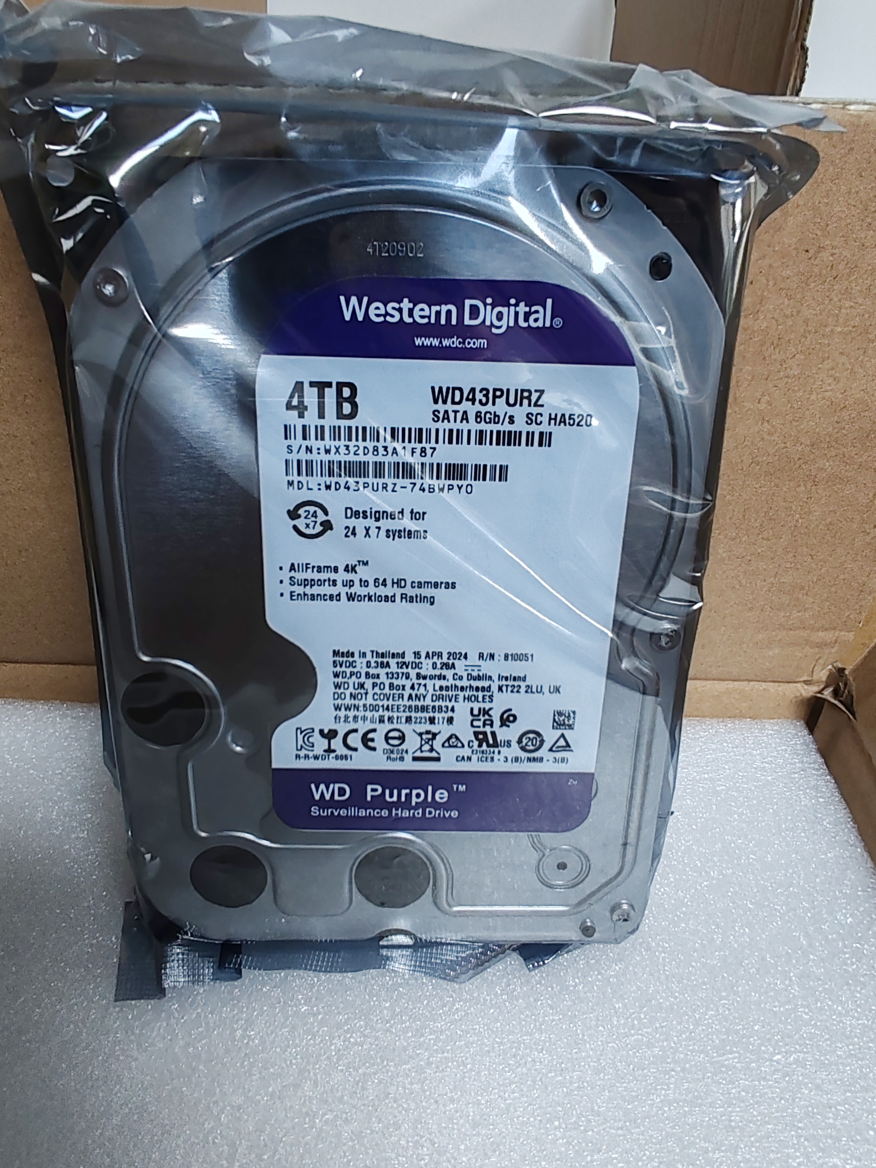 WD Purple 4TB
